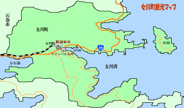 女川観光マップ