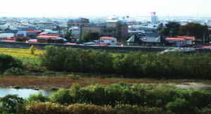 涌谷城跡からの風景